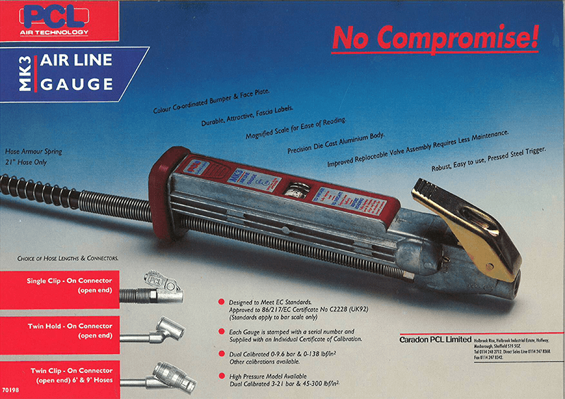 PCL MK3 Tyre Inflator - 1990s Promotional Brochure